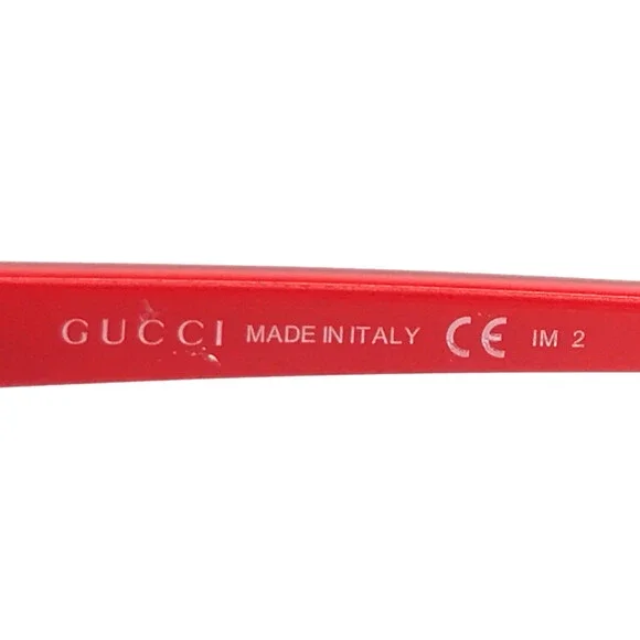 Gucci Kids Sunglasses GG5005/C/S KP5JJ Shiny Red Frames Gray Gradient Lenses - Picture 12 of 14